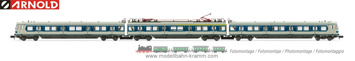 Arnold 2495S, EAN 5055286716034: N Sound Elektrischer Triebzug BR 420 grau/blau DB