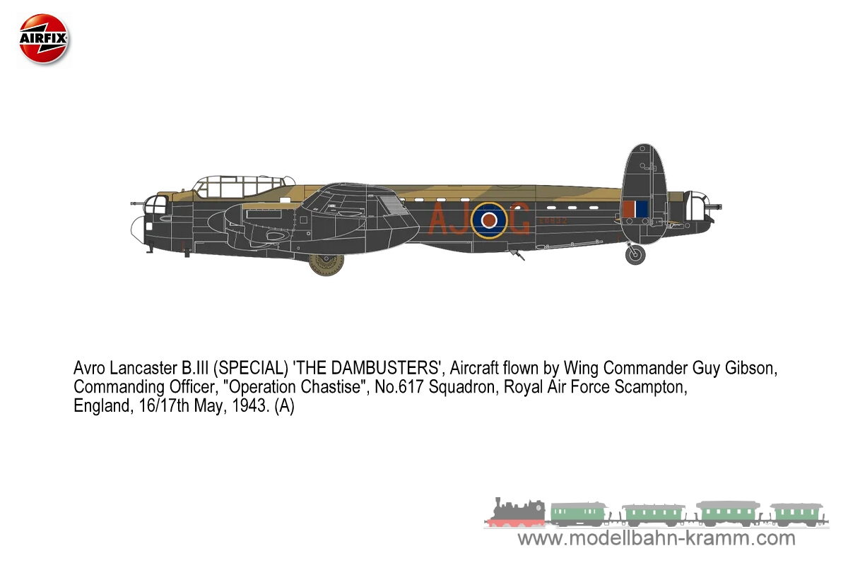 Airfix A09007A, EAN 5063129001360: 1/72 Avro Lancaster B.III (Special), The Dambusters