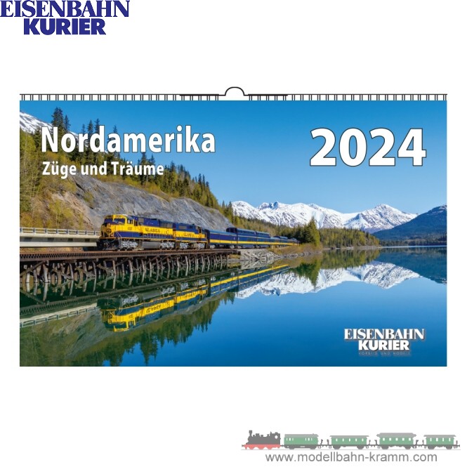 ModellbahnKramm EisenbahnKurier 5919 Nordamerika Kalender 2024, nur