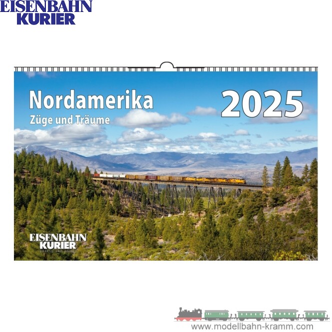 Eisenbahn-Kurier 5944, EAN 2000075672612: Nordamerika Kalender 2025