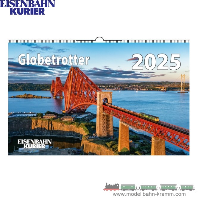 Eisenbahn-Kurier 5945, EAN 9783844659450: Globetrotter Kalender 2025