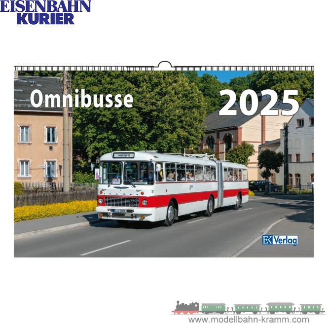 Eisenbahn-Kurier 5947, EAN 2000075672704: Omnibusse Kalender 2025