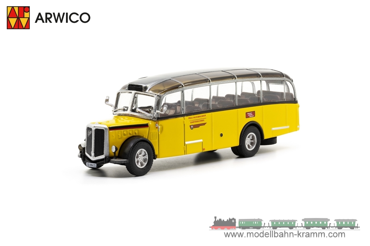 ACE Arwico 85.002011, EAN 8900672020110: Saurer L4C Alpenwagen IIIa PT