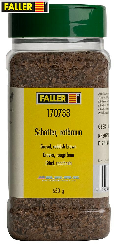 Faller 170733, EAN 4104090707330: Schotter, rotbraun, 650 g