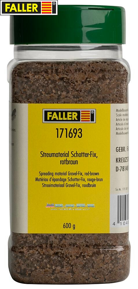 Faller 171693, EAN 4104090716936: Streumaterial Schotter-Fix, rotbraun