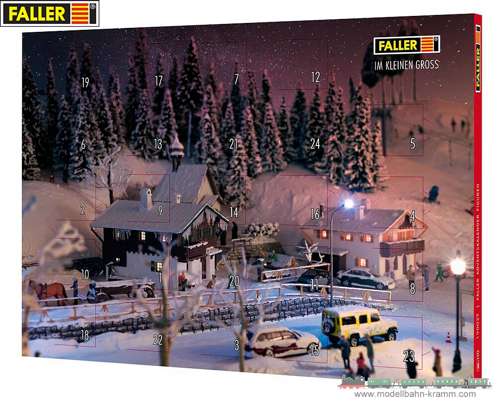 Faller 190029, EAN 4104090900298: H0 FALLER Adventskalender mit Figuren