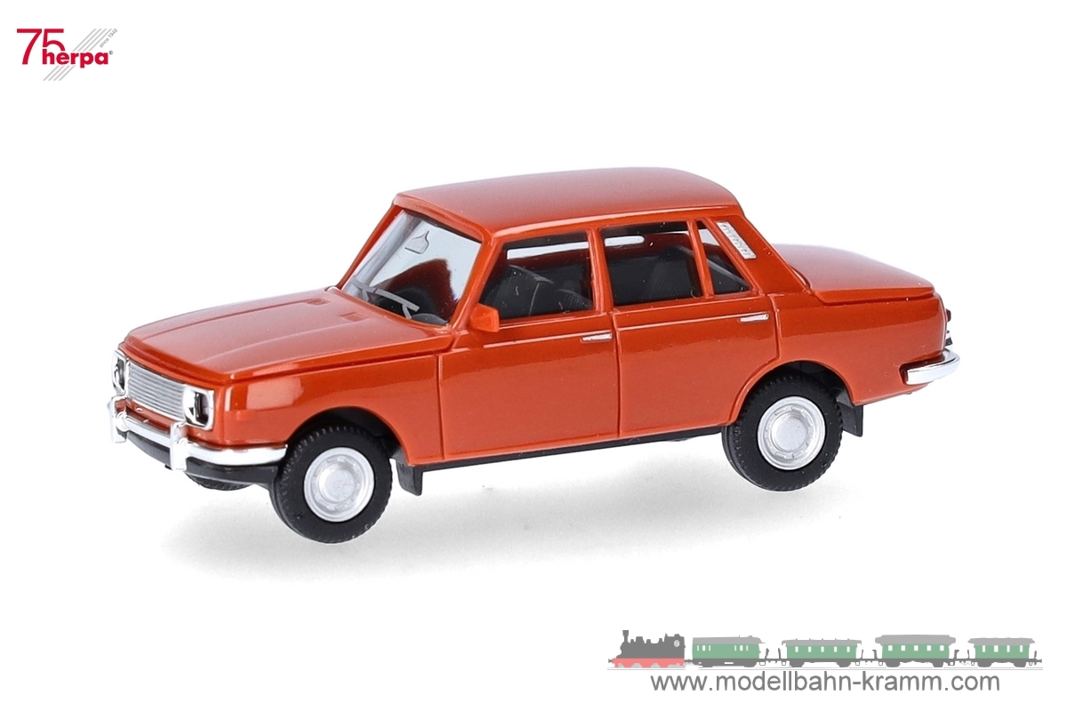 Herpa 022903-007, EAN 4013150352673: 1:87 Wartburg 353 ´66, orangebraun