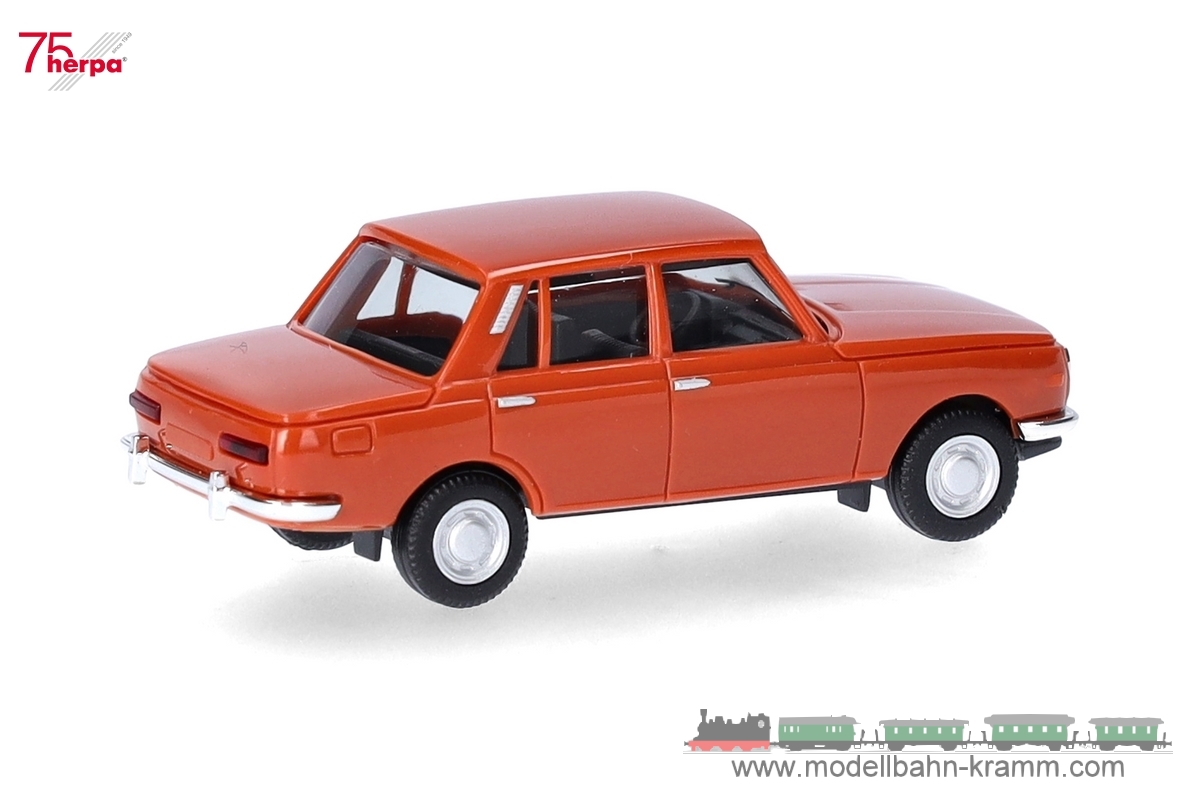 Herpa 022903-007, EAN 4013150352673: 1:87 Wartburg 353 ´66, orangebraun