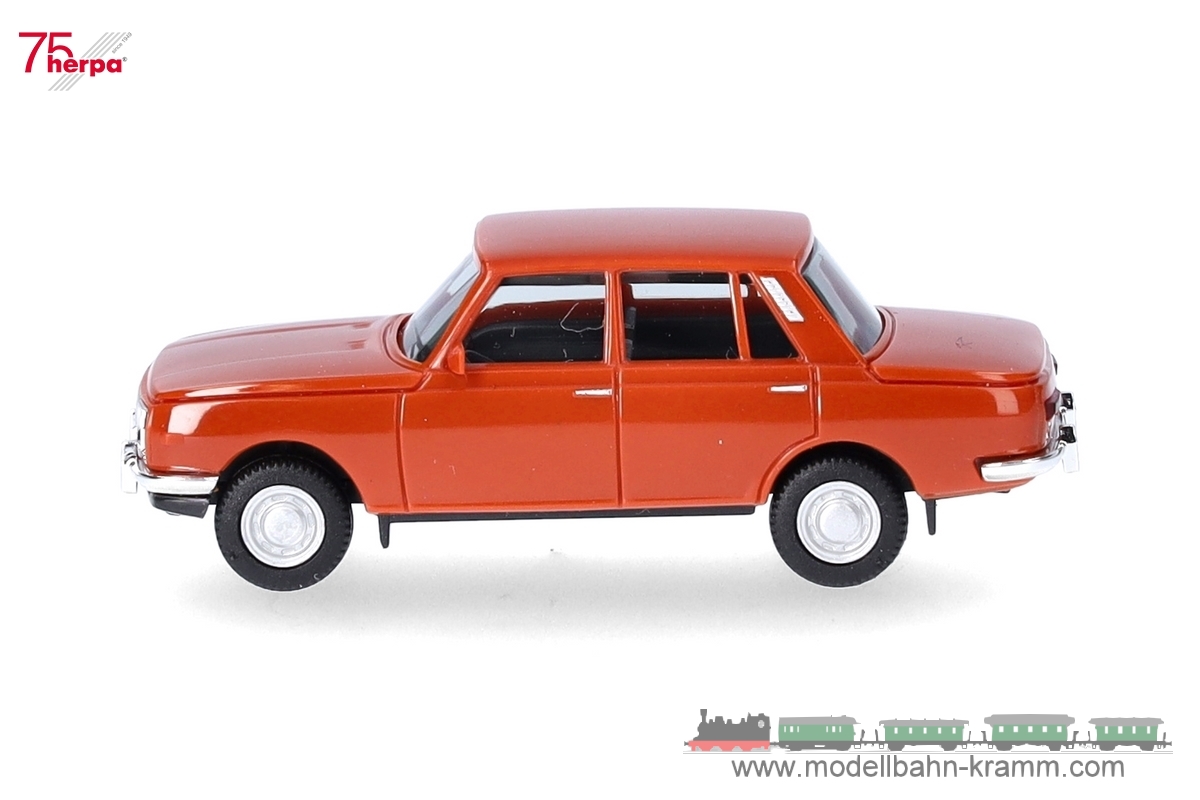 Herpa 022903-007, EAN 4013150352673: 1:87 Wartburg 353 ´66, orangebraun