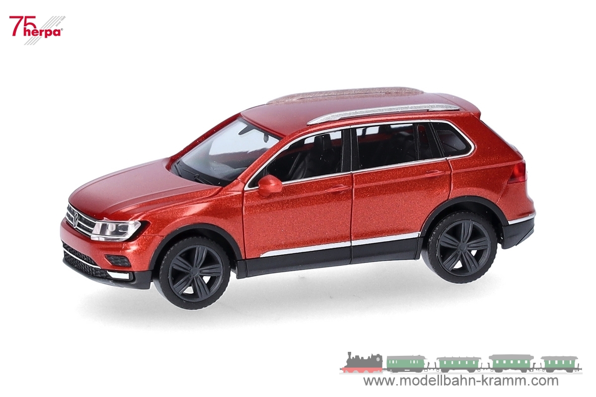 Herpa 038607-007, EAN 4013150352642: 1:87 Volkswagen (VW) Tiguan (AD1), habanero orange metallic