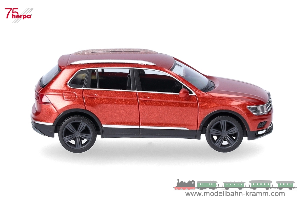 Herpa 038607-007, EAN 4013150352642: 1:87 Volkswagen (VW) Tiguan (AD1), habanero orange metallic