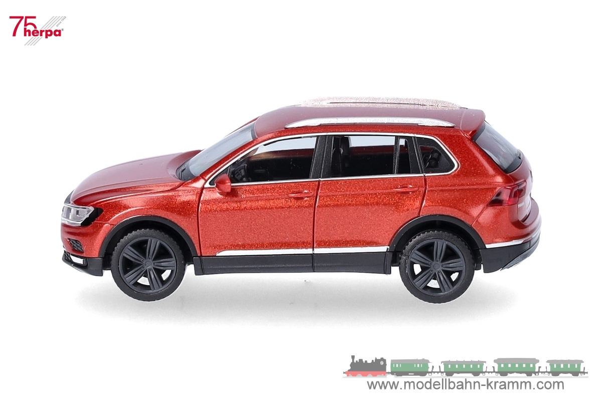 Herpa 038607-007, EAN 4013150352642: 1:87 Volkswagen (VW) Tiguan (AD1), habanero orange metallic