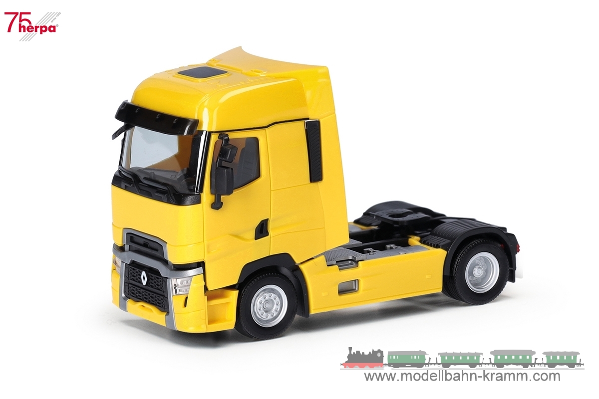 Herpa 315081-002, EAN 4013150351690: 1:87 Renault T facelift Zugmaschine, gelb