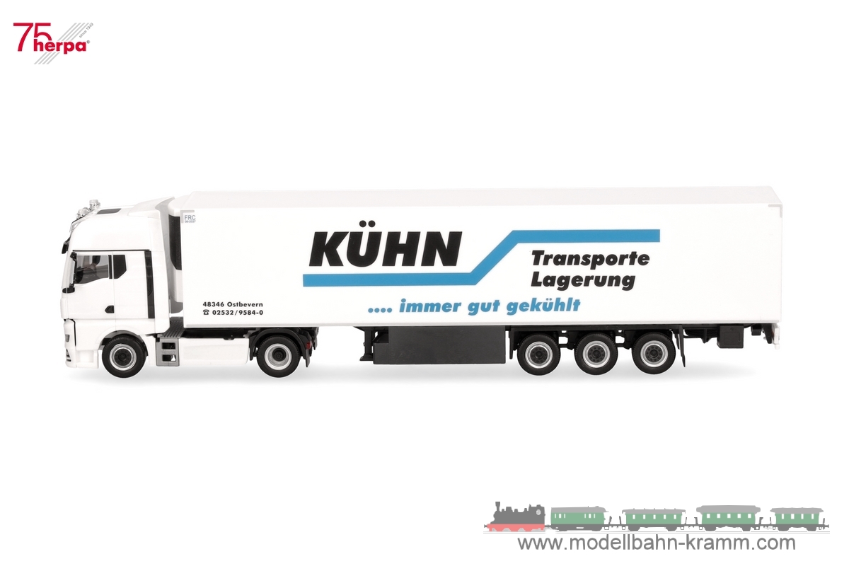 Herpa 318020, EAN 4013150318020: 1:87 MAN TGX GX Kühlkoffer-Sattelzug Kühn Kühltransporte (Nordrhein-Westfalen/Ostbevern)