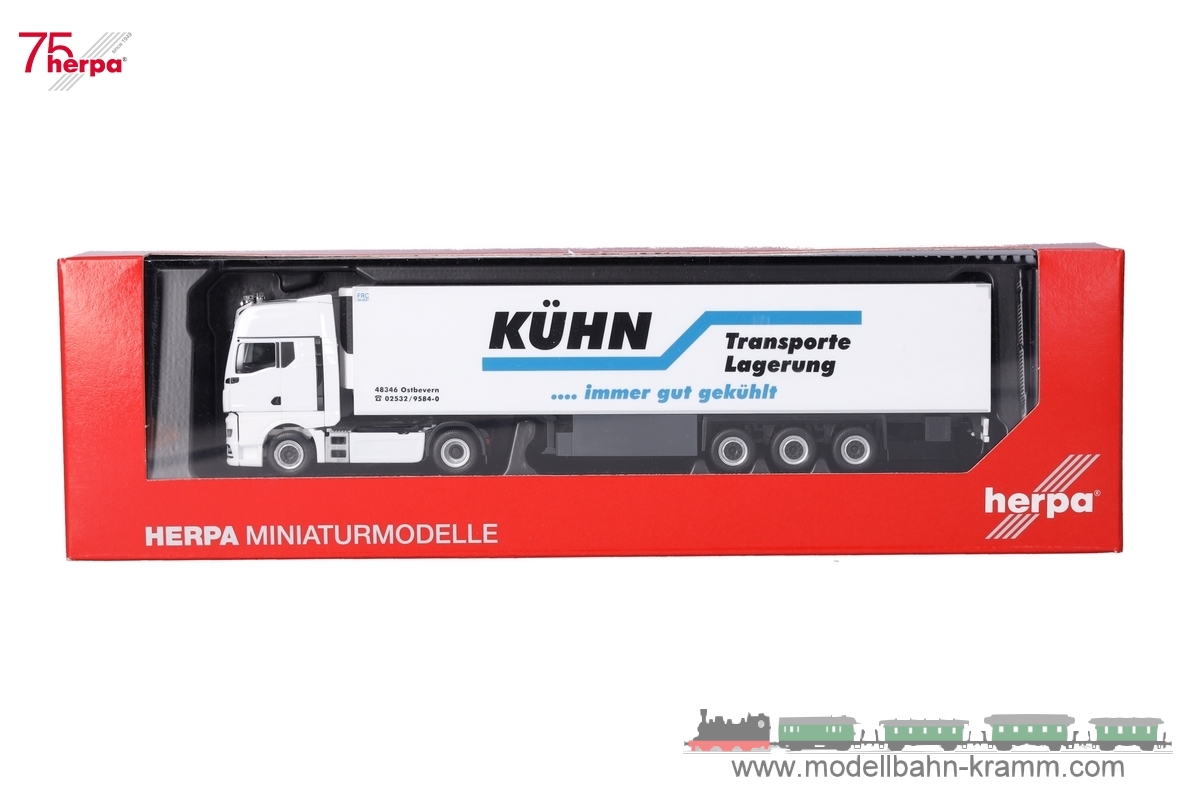 Herpa 318020, EAN 4013150318020: 1:87 MAN TGX GX Kühlkoffer-Sattelzug Kühn Kühltransporte (Nordrhein-Westfalen/Ostbevern)