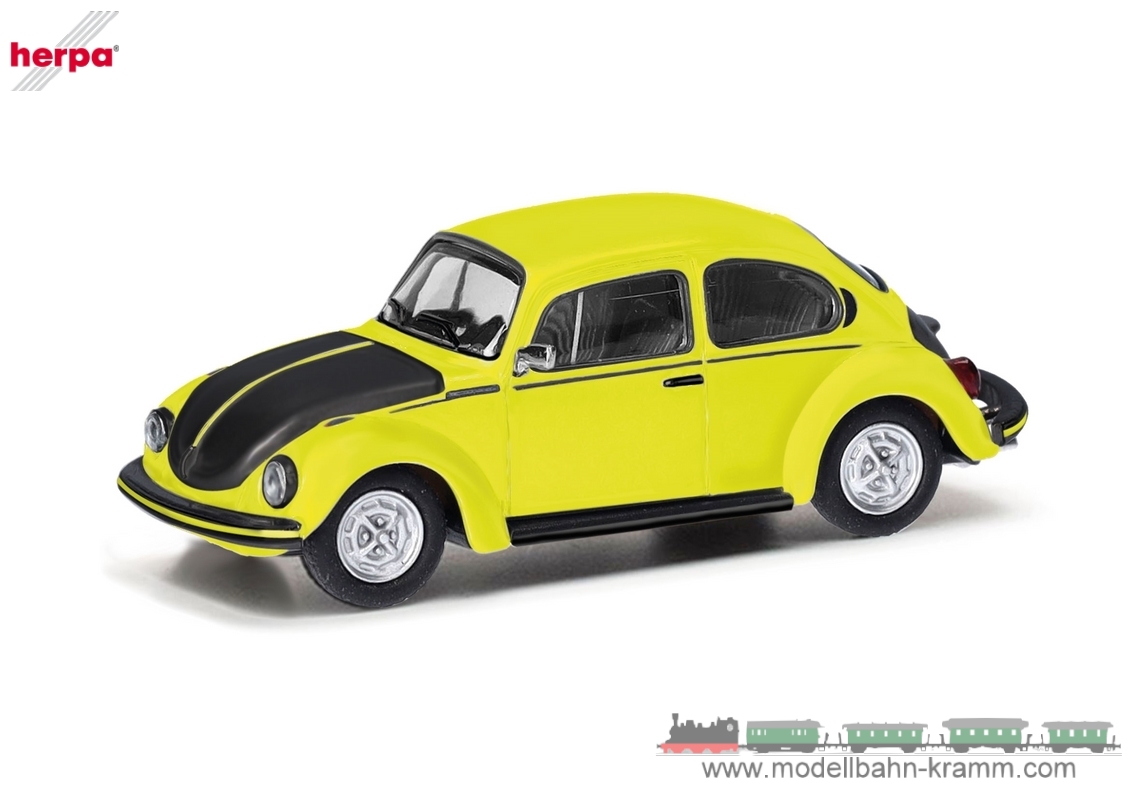 Herpa 421102, EAN 4013150421102: VW Käfer 1303 gelb/schwarz