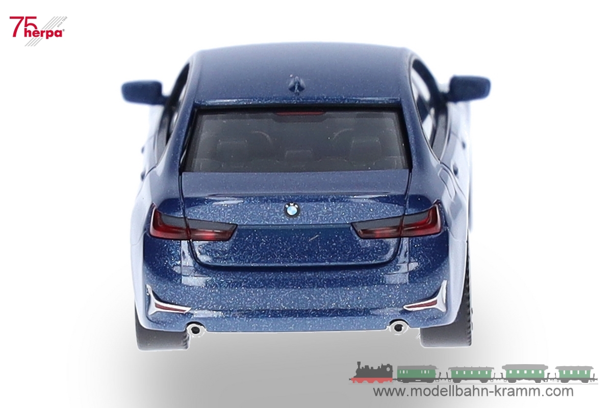 Herpa 430791-004, EAN 4013150353908: 1:87 BMW 3er Limousine (G20), portimao blau