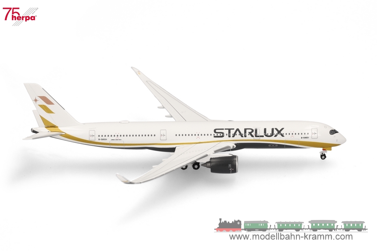 Herpa 537186, EAN 4013150537186: 1:500 Starlux Airlines Airbus A350-900 – B-58501