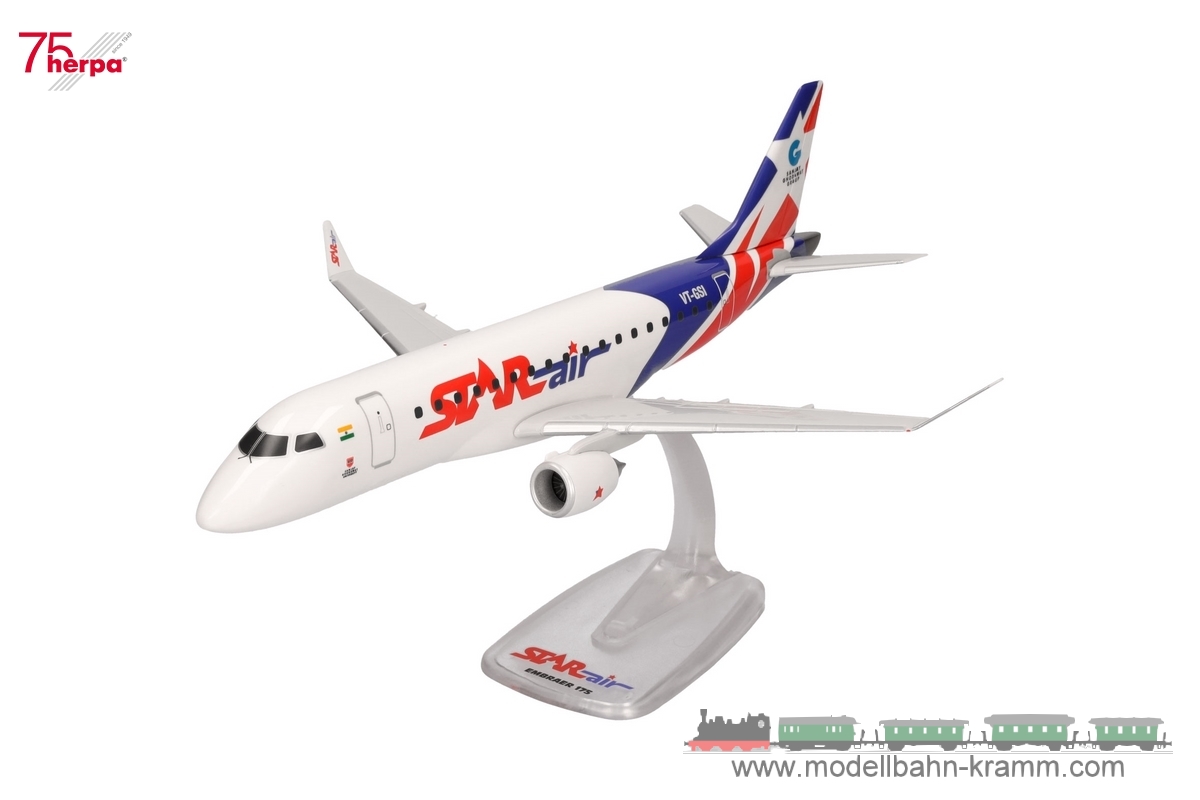 Herpa 614160, EAN 4013150614160: 1:100 Star Air Embraer E175 – VT-GSL