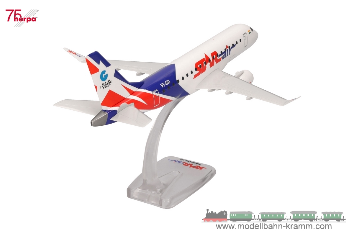 Herpa 614160, EAN 4013150614160: 1:100 Star Air Embraer E175 – VT-GSL