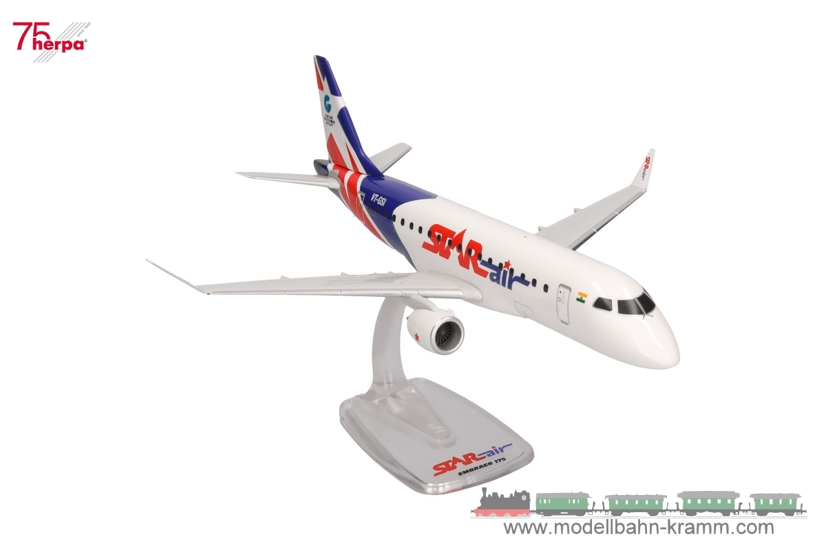 Herpa 614160, EAN 4013150614160: 1:100 Star Air Embraer E175 – VT-GSL