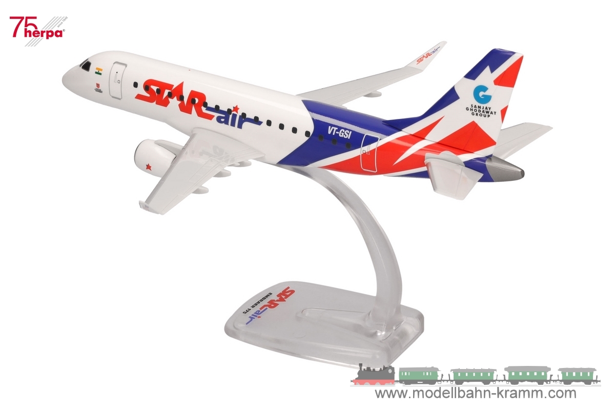 Herpa 614160, EAN 4013150614160: 1:100 Star Air Embraer E175 – VT-GSL