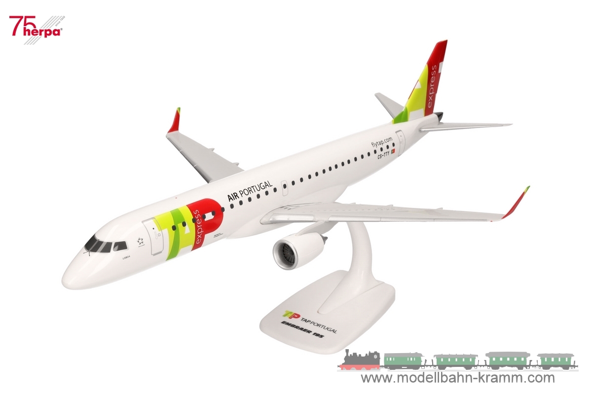 Herpa 614207, EAN 4013150614207: 1:100 TAP Express Embraer E195 – CS-TTY “Lisboa”