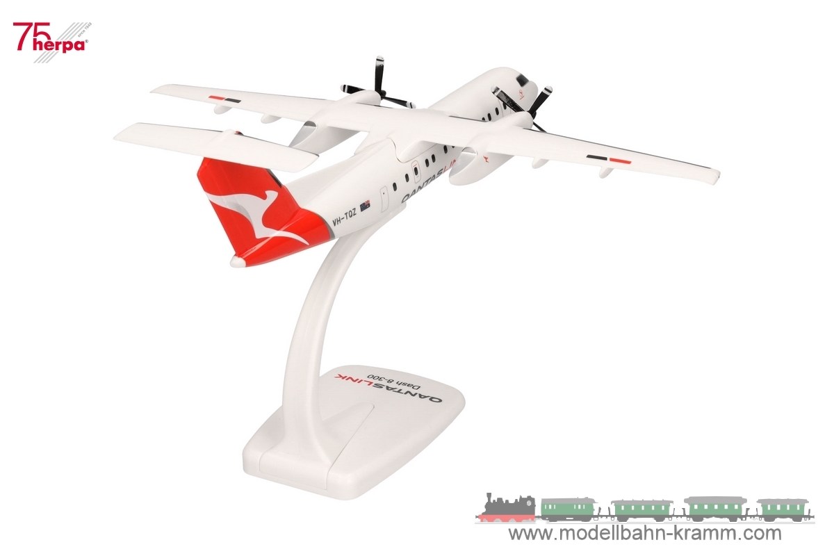 Herpa 614221, EAN 4013150614221: 1:100 QantasLink DHC-8-300 – VH-TQZ “Bundaberg”