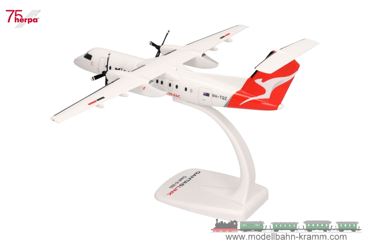 Herpa 614221, EAN 4013150614221: 1:100 QantasLink DHC-8-300 – VH-TQZ “Bundaberg”