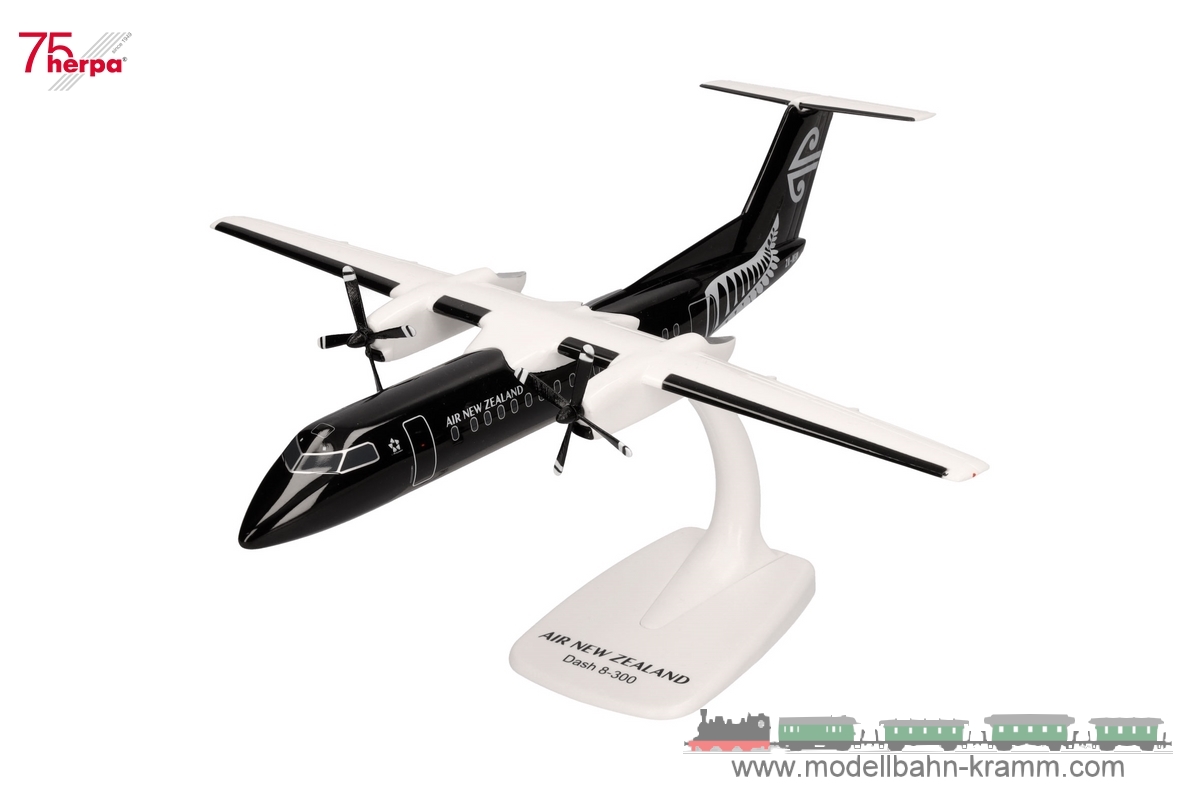 Herpa 614252, EAN 4013150614252: 1:100 Air New Zealand DHC-8-300 - All black livery – ZK-NEM