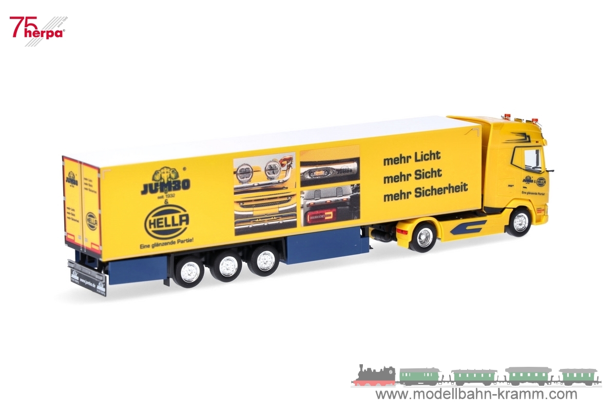 Herpa 956932, EAN 4013150956932: DAF XG+ Kühlkoffer-Sattelzug Heide-Logistik/Hella