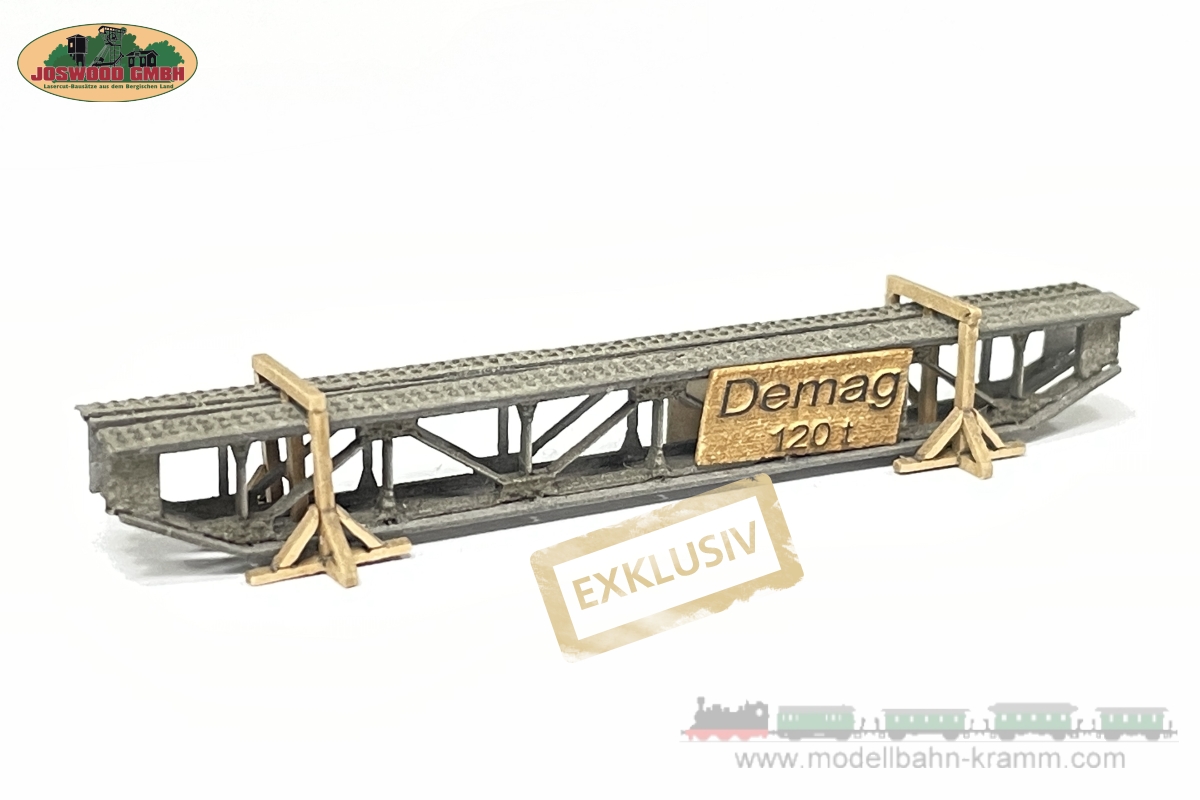 Joswood 95020, EAN 2000075162335: N Ladegut Kranbrücke DEMAG in grauer Farbgebung