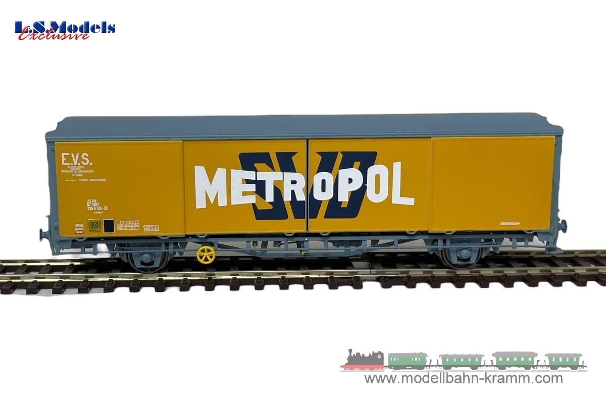 L.S. Models 30679, EAN 2000075657152: H0 Gedeckter Güterwagen Metropol EVS, SNCF