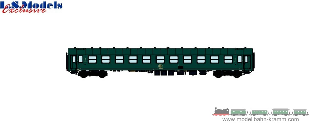 L.S. Models 42073, EAN 2000075679697: H0 DC Personenwagen I5 Bc10, 2.Kl. SNCB