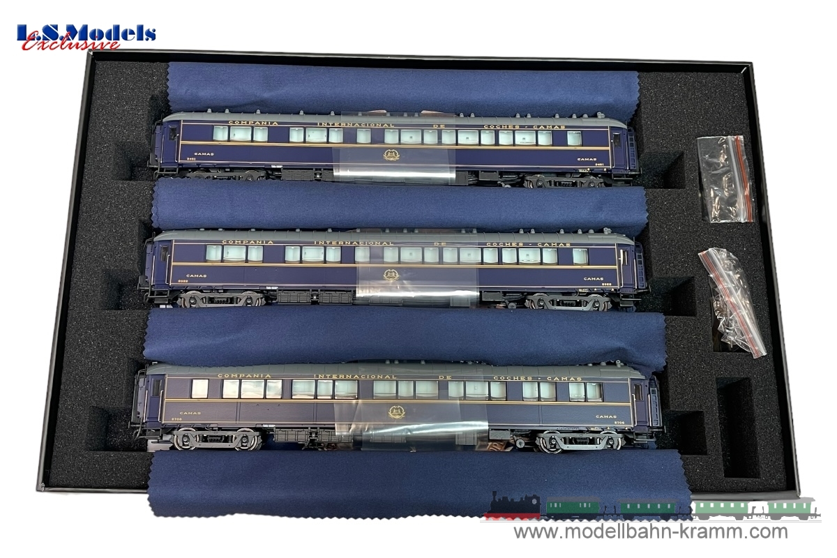 L.S. Models 49320, EAN 2000003746354: H0 Set 3x Schlafwagen WL S3 CIWL