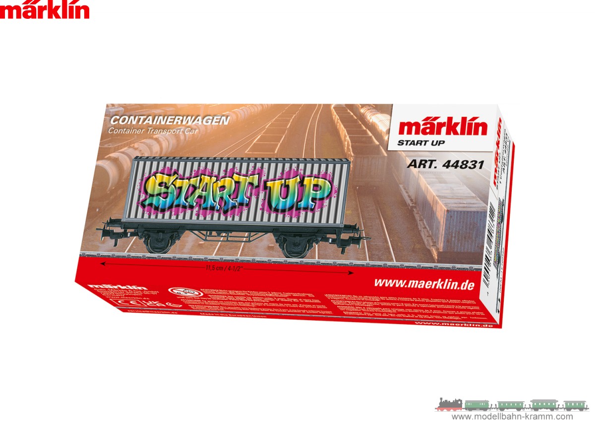 Märklin 44831, EAN 4001883448312: H0 Märklin Start up - Containerwagen Graffiti VI