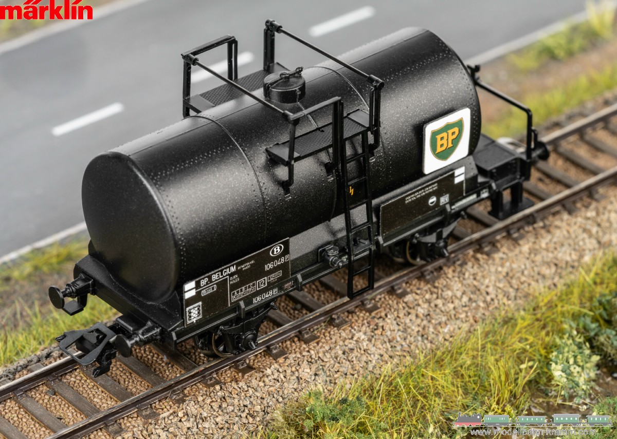 Märklin 46015, EAN 4001883460154: H0 Oldtimer-Kesselwagen BP SNCB