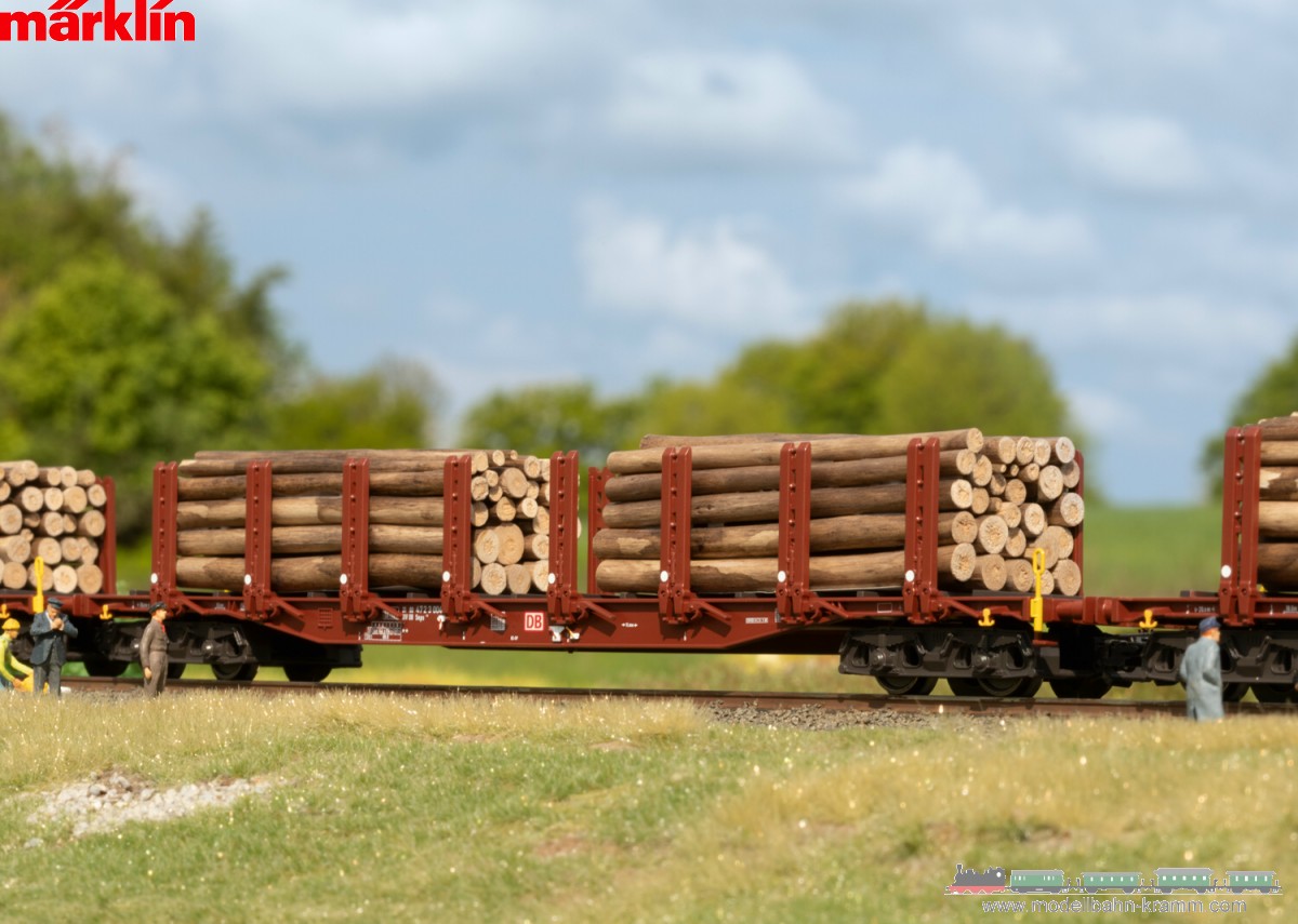 Märklin 47154, EAN 4001883471549: Stake Car Set for Wood Transport