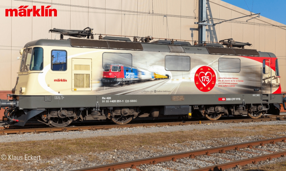 Märklin 88596, EAN 4001883885964: Z Digital Electric Locomotive Re 420, 175Years of Swiss Railways