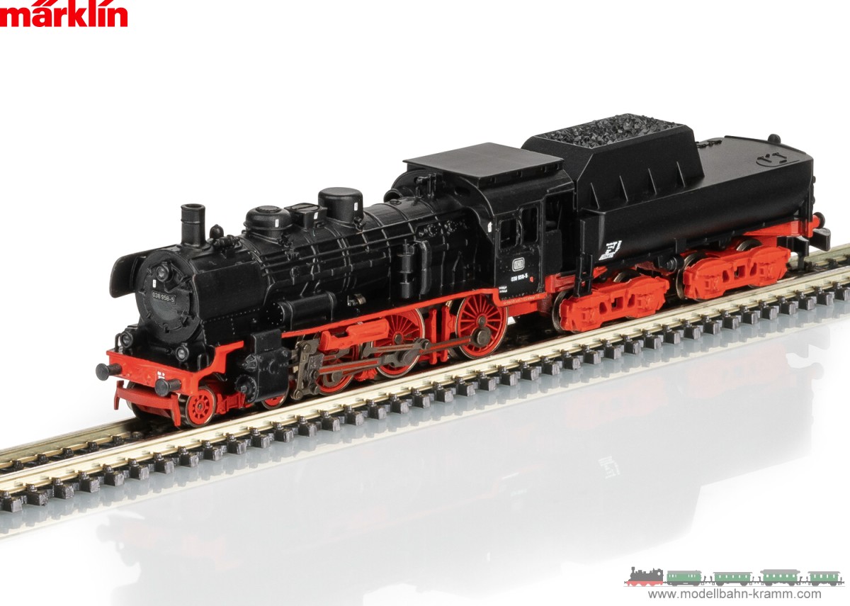 Märklin 88909, EAN 4001883889092: Z Dampflokomotive 038 mit Wannentender DB