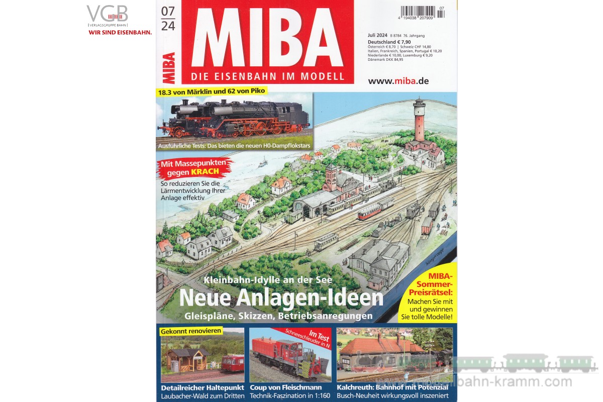 VGB Verlagsgruppe Bahn 558.24.1007, EAN 2000075579935: Miba     07/2024