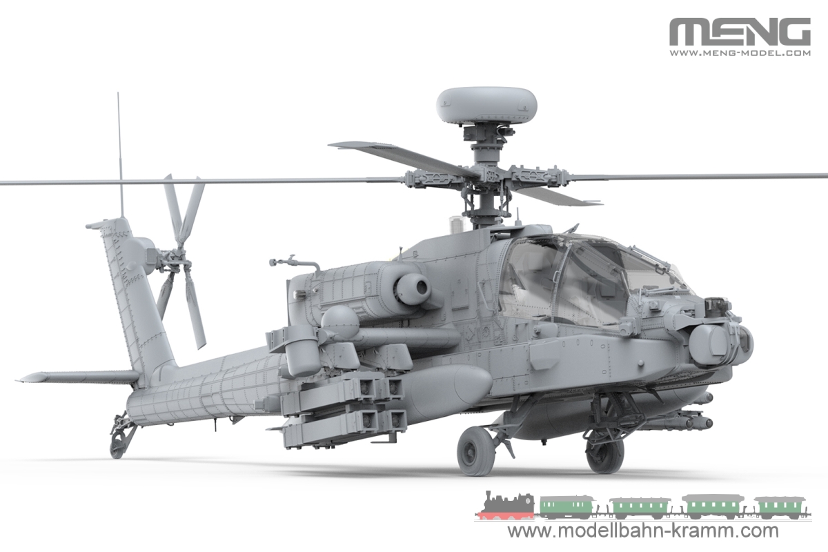 Meng Model QS-005S, EAN 4897038553952: 1:35 AH 64D Helicopter Saraf mit 2 Figuren