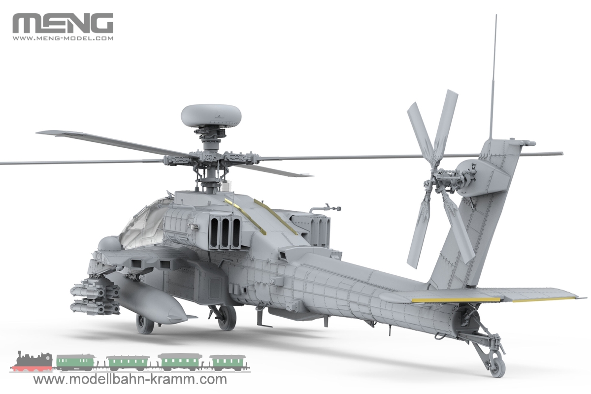 Meng Model QS-005S, EAN 4897038553952: 1:35 AH 64D Helicopter Saraf mit 2 Figuren