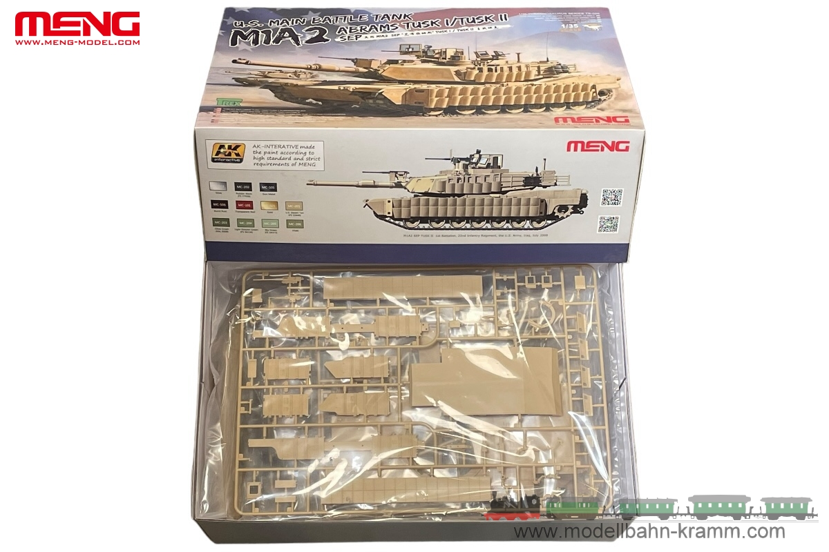 Meng Model TS-026, EAN 4897038550951: 1:35 M1A2 Abrams Tusk I/Tusk II