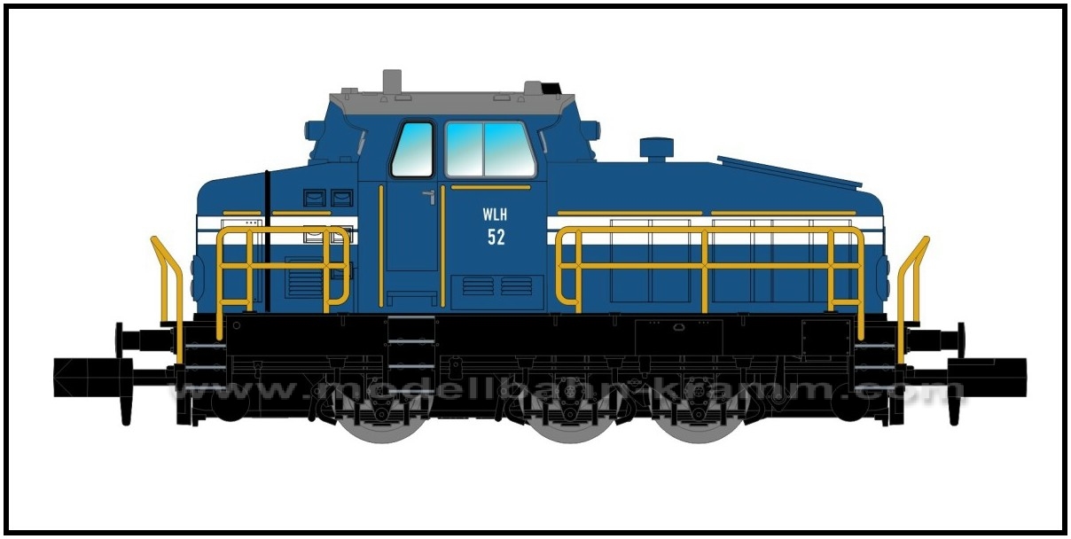 NME Nürnberger Modell-Eisenbahn 123402, EAN 4260365917771: N digital Rangierdiesellok DHG 500 WLH