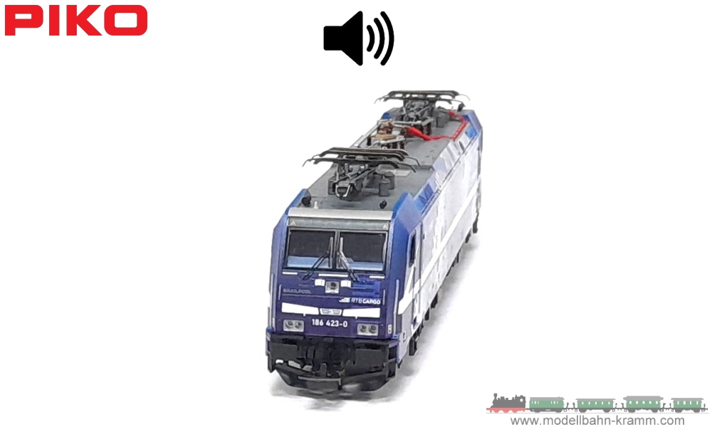 Piko 71189, EAN 4015615711896: H0-gauge AC digital with sound, electric loco 186 423-0 clockwork