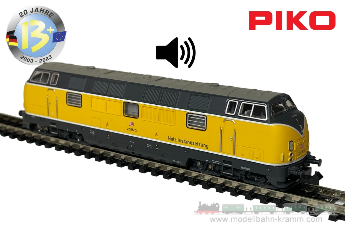 Piko 71609, EAN 4015615716099: N sound diesel locomotive BR 221 152-2 network repair DBAG