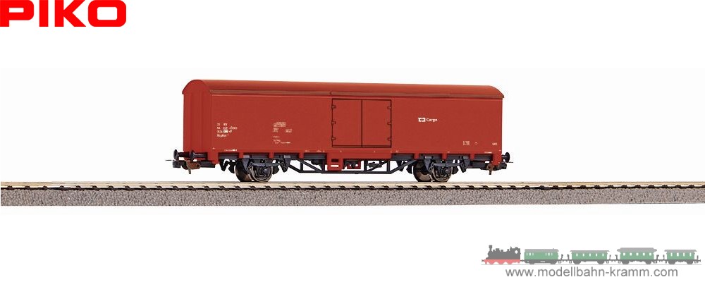 Piko 98549D1, EAN 4066601331321: H0 DC gedeckter Güterwagen braun CD Cargo