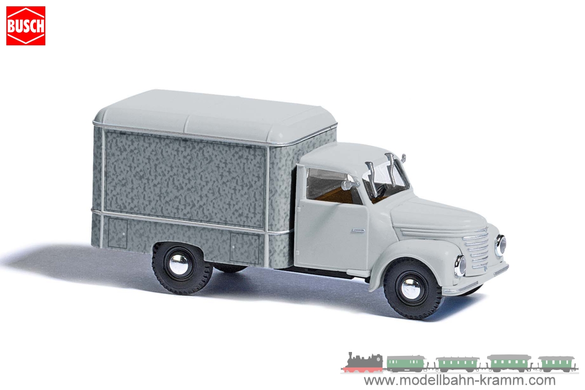 Busch-Automodelle 52015, EAN 2000075658753: Framo Koffer Milchwagen