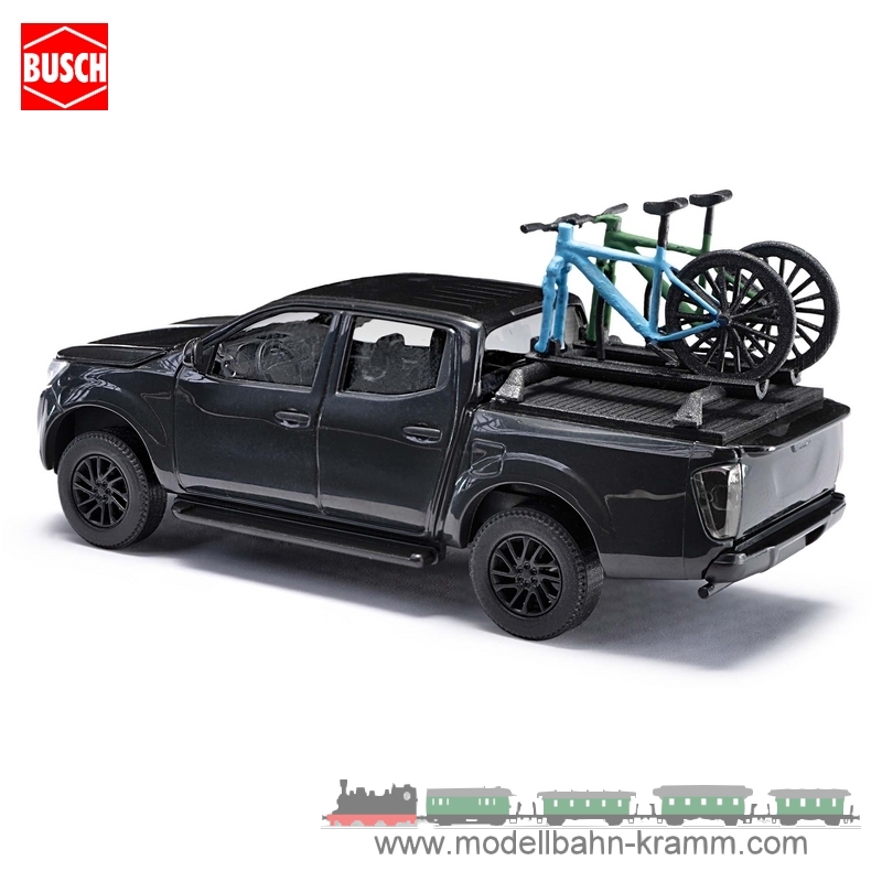 Busch-Automodelle 53724, EAN 4001738537246: Nissan Navara mit 2 Bikes